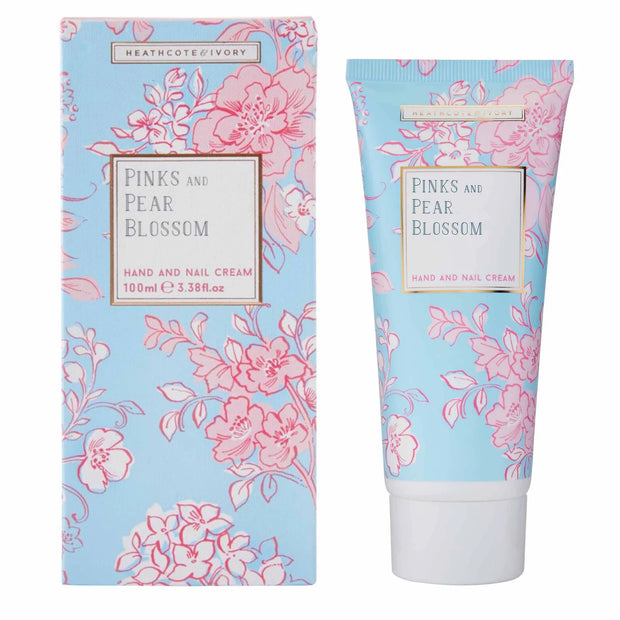 Heathcote & Ivory Pinks & Pear Blossom Hand & Nail Cream 100ml