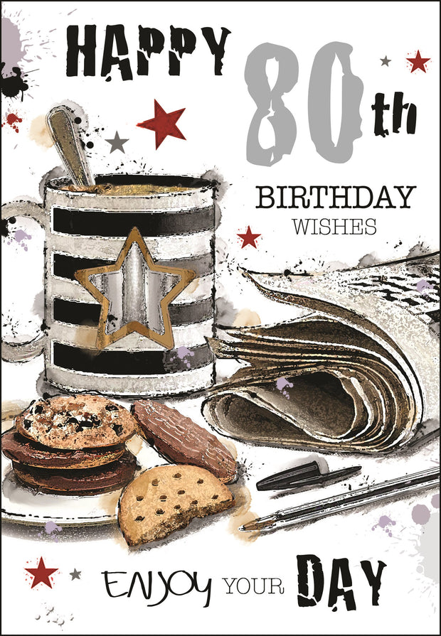 Jonny Javelin 80th Birthday Card*