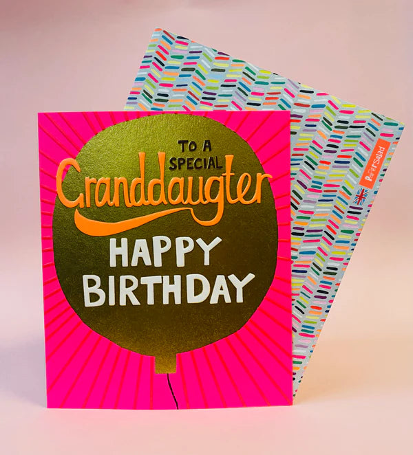 Paper Salad Granddaughter Birthday Card*