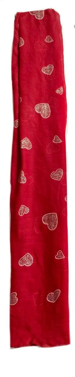 SH Heart Red Scarf*