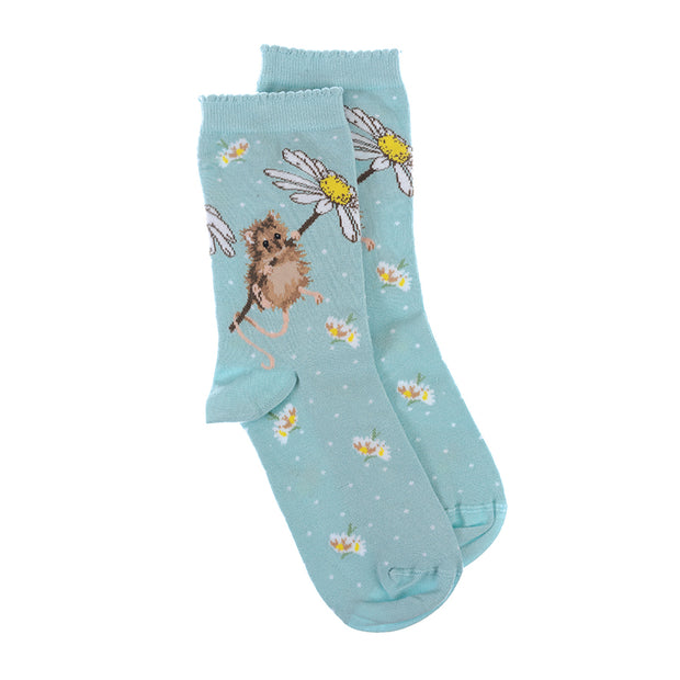 Wrendale "Oops a Daisy" Mouse Socks