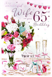 ICG Wife 65th Birthday Card*