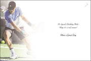 Jonny Javelin Tennis Birthday Card*