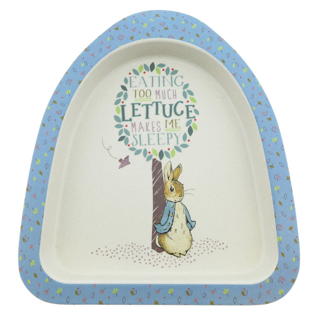 Enesco Peter Rabbit Bamboo Collection Plate