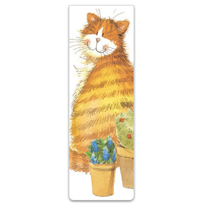 Alex Clark Cat & Pots Bookmark