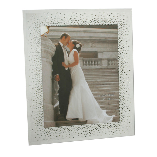 Widdop Mirrored Starburst Crystal 8 x 10 Photo Frame