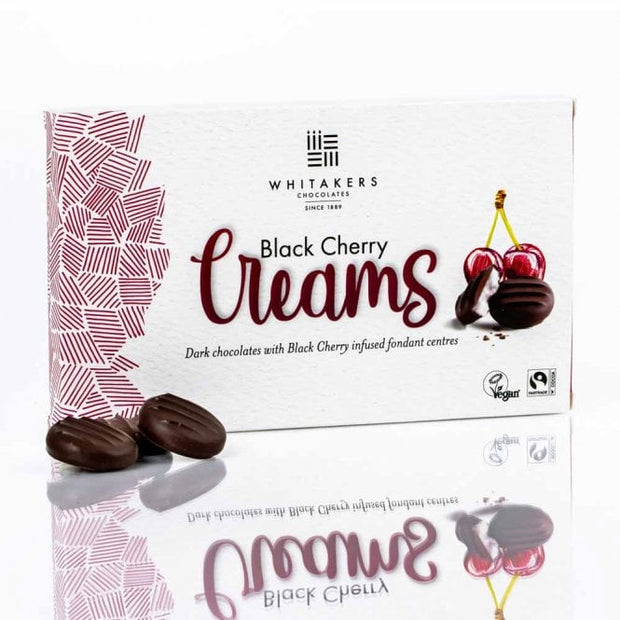 Whitakers Dark Chocolate Black Cherry Creams Box 150g